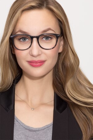  Gray Striped  Demain -  Acetate Eyeglasses