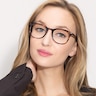 Demain Blue Floral AcetateEyeglass Frames for Women from EyeBuyDirect