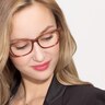 Seapoint Brown Striped AcetateEyeglass Frames for Women from EyeBuyDirect