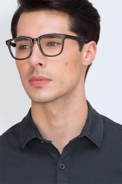 Sail Black AcetateEyeglass Frames for Men from EyeBuyDirect