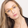 Damien Jaune AcétateMontures de lunettes de vue pour Femmes d'EyeBuyDirect