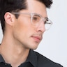 Damien Matte Clear AcétateMontures de lunettes de vue pour Hommes d'EyeBuyDirect
