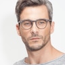 The Loop Gris foncé AcétateMontures de lunettes de vue pour Hommes d'EyeBuyDirect