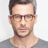 The Loop Brown Striped AcétateMontures de lunettes de vue pour Hommes d'EyeBuyDirect