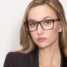 Pioneer Brun AcétateMontures de lunettes de vue pour Femmes d'EyeBuyDirect