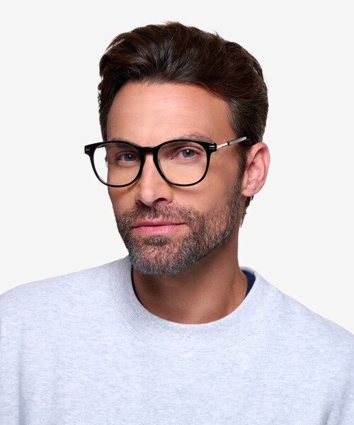 Decadence Black Acetate-metalEyeglass Frames for Men from EyeBuyDirect