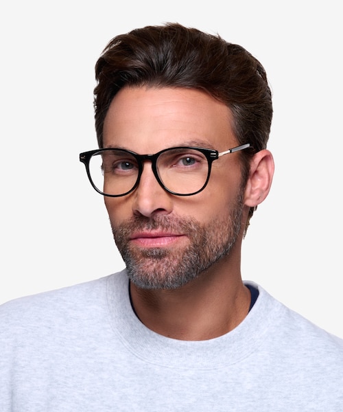 Decadence Black Acetate, MetalEyeglass Frames for Men from EyeBuyDirect