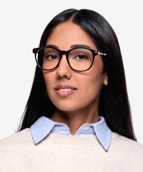Decadence Black Acetate, MetalEyeglass Frames for Women from EyeBuyDirect