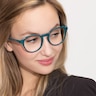 Bright Side Green PlasticEyeglass Frames for Women from EyeBuyDirect