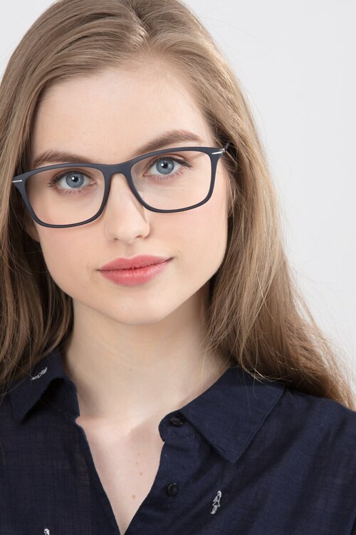 Thursday Bleu marine PlastiqueMontures de lunettes de vue pour Femmes d'EyeBuyDirect