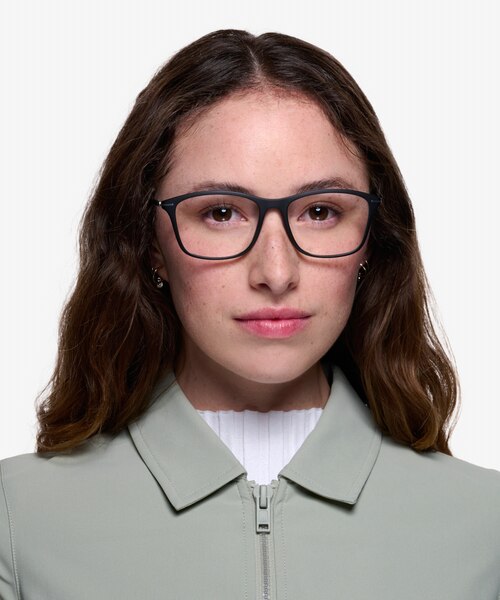 Thursday Black PlasticEyeglass Frames for Women from EyeBuyDirect