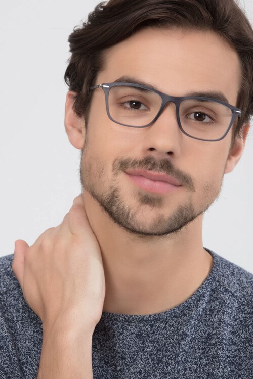 Thursday Gris PlastiqueMontures de lunettes de vue pour Hommes d'EyeBuyDirect