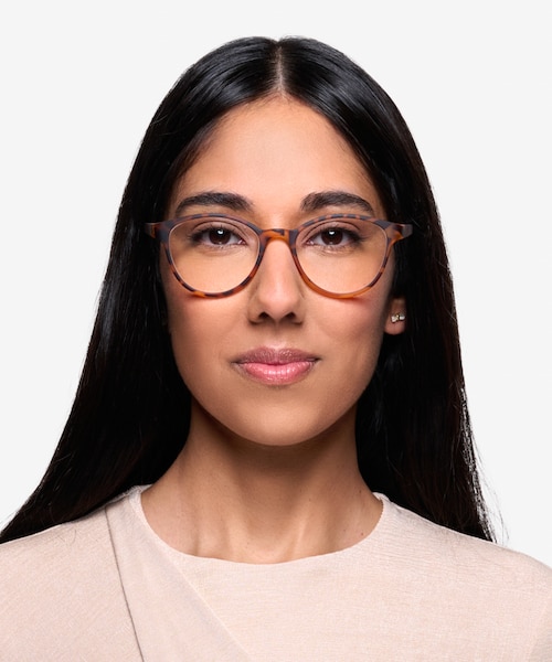 Palette Matte Leopard PlasticEyeglass Frames for Women from EyeBuyDirect