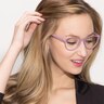 Palette Matte Purple PlasticEyeglass Frames for Women from EyeBuyDirect