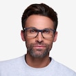 Persian Matte Navy PlasticEyeglass Frames for Men from EyeBuyDirect