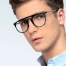 Fiasco Matte Black PlastiqueMontures de lunettes de vue pour Hommes d'EyeBuyDirect
