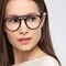 Fiasco Matte Black Plastique Montures de lunettes de vue pour Femmes d'EyeBuyDirect