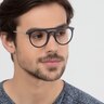 Fiasco Matte Navy PlasticEyeglass Frames for Men from EyeBuyDirect