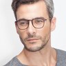 Little Bit Matte Purple PlasticEyeglass Frames for Men from EyeBuyDirect