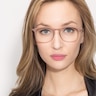 Little Bit Matte Pink MetalEyeglass Frames for Women from EyeBuyDirect