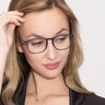 Little Bit Matte Blue PlasticEyeglass Frames for Women from EyeBuyDirect