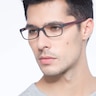 Beads Matte Gray PlasticEyeglass Frames for Men from EyeBuyDirect