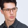 Equation Matte Olive PlasticEyeglass Frames for Men from EyeBuyDirect