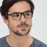 Equation Matte Black PlasticEyeglass Frames for Men from EyeBuyDirect