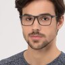 Equation Matte Gray PlasticEyeglass Frames for Men from EyeBuyDirect