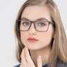 Equation Matte Gray PlasticEyeglass Frames for Women from EyeBuyDirect