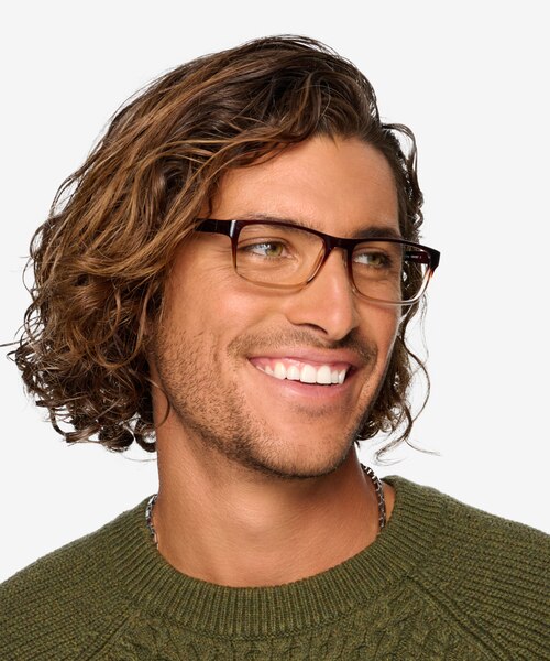 Firefly Brown PlasticEyeglass Frames for Men from EyeBuyDirect