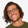 Firefly Matte Navy PlasticEyeglass Frames for Men from EyeBuyDirect
