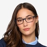 Firefly Matte Navy PlasticEyeglass Frames for Women from EyeBuyDirect