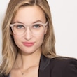 Peninsula Matte White PlasticEyeglass Frames for Women from EyeBuyDirect
