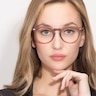 Peninsula Matte Redwood PlasticEyeglass Frames for Women from EyeBuyDirect