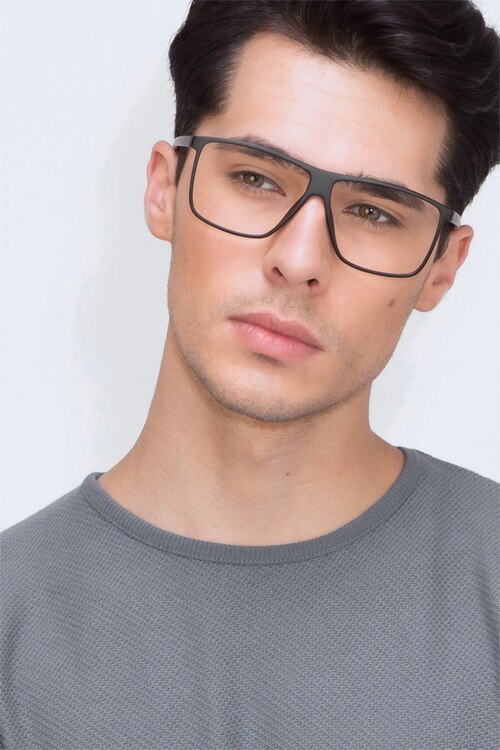 Deluxe Matte Black PlasticEyeglass Frames for Men from EyeBuyDirect
