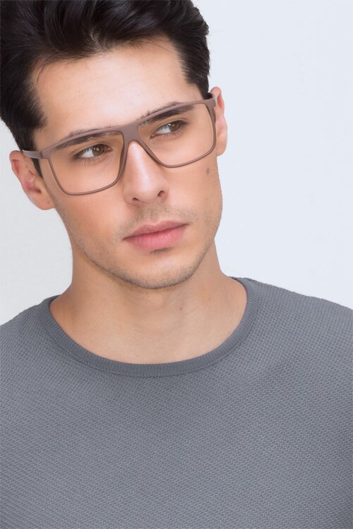 Deluxe Coffee PlasticEyeglass Frames for Men from EyeBuyDirect