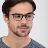 Oliver Navy PlasticEyeglass Frames for Men from EyeBuyDirect