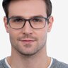 Oliver Matte Gray PlasticEyeglass Frames for Men from EyeBuyDirect
