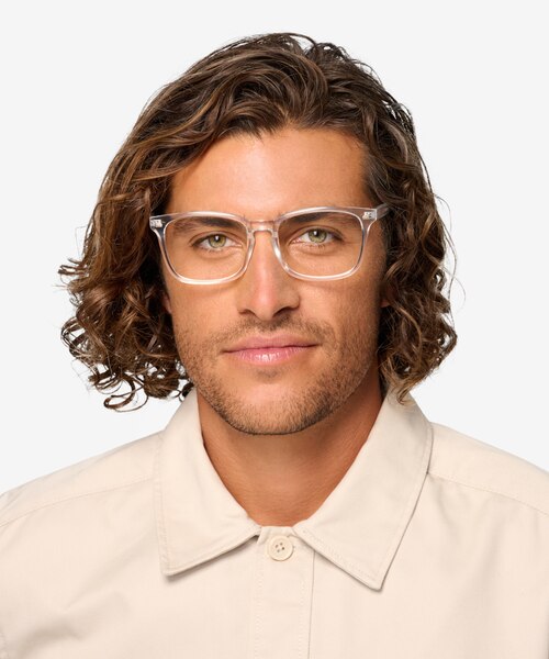 Uptown Clear PlasticEyeglass Frames for Men from EyeBuyDirect