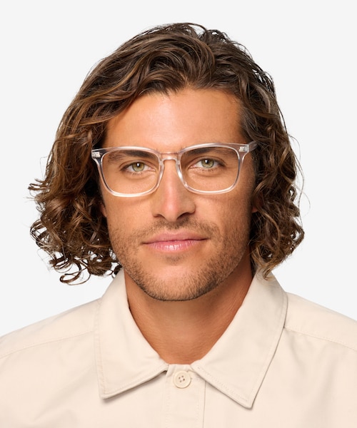 Uptown Clear PlasticEyeglass Frames for Men from EyeBuyDirect