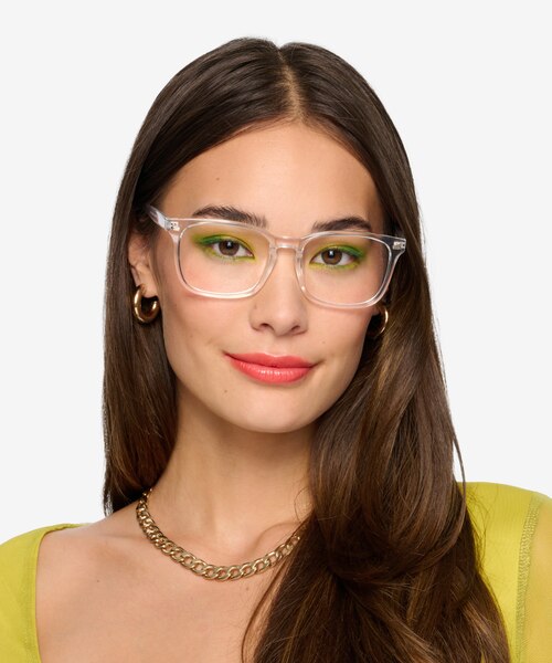 Uptown Clear PlasticEyeglass Frames for Women from EyeBuyDirect