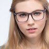 Uptown Matte Gray PlasticEyeglass Frames for Women from EyeBuyDirect