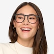 Central Matte Black PlasticEyeglass Frames for Women from EyeBuyDirect