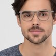 Central Light Brown PlasticEyeglass Frames for Men from EyeBuyDirect