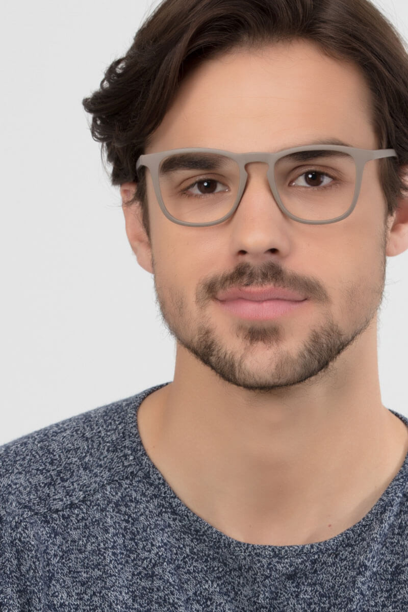 Central Square Light Brown Full Rim Eyeglasses Eyebuydirect