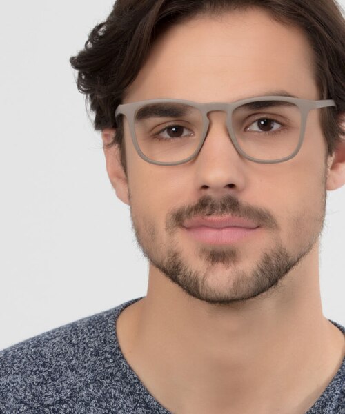 Central Light Brown PlasticEyeglass Frames for Men from EyeBuyDirect