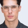 Central Matte Green PlastiqueMontures de lunettes de vue pour Hommes d'EyeBuyDirect