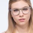 Central Matte Green PlasticEyeglass Frames for Women from EyeBuyDirect
