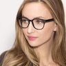 Grace Matte Black PlastiqueMontures de lunettes de vue pour Femmes d'EyeBuyDirect